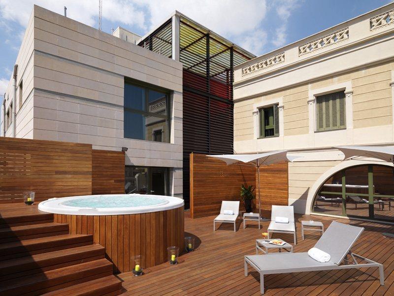 Hotel Bcn Design Barcelona Ngoại thất bức ảnh The hotel's rooftop